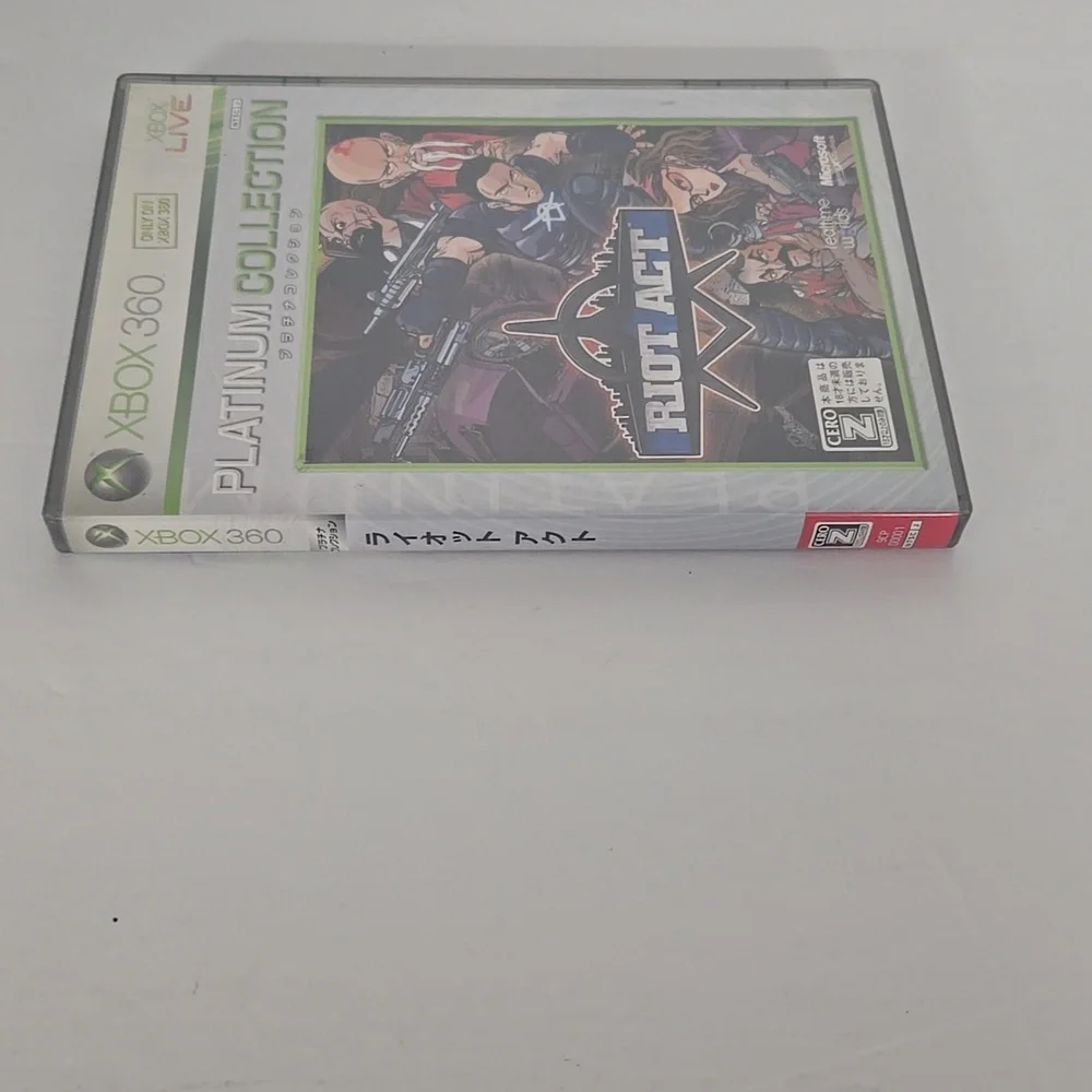 Japanese Xbox 360 Riot Act Platinum Collection